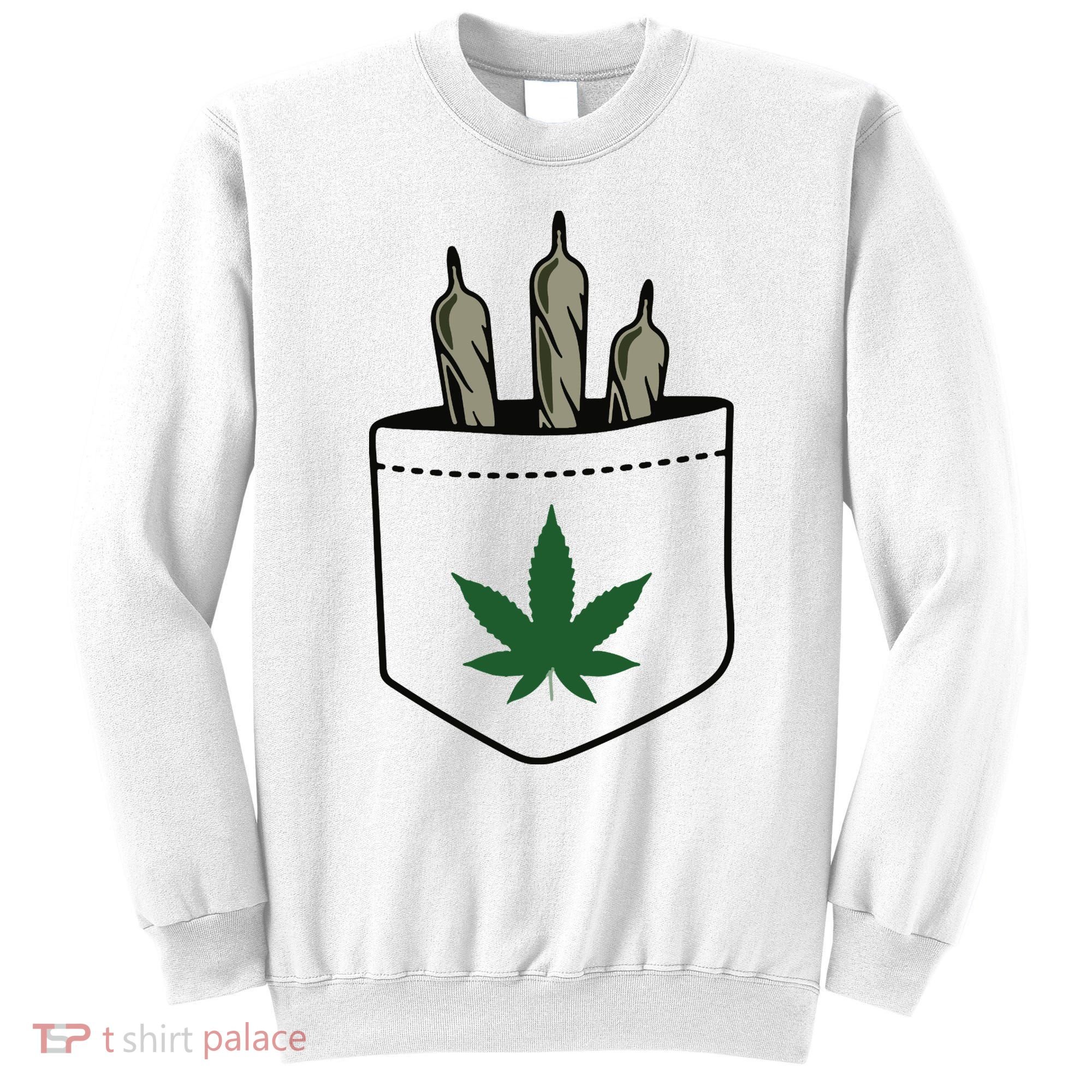 Marijuana Weed Cannabis Leaf Joint Sweatshirt