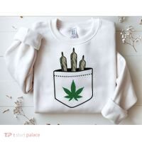 Marijuana Weed Cannabis Leaf Joint Sweatshirt thumb 2
