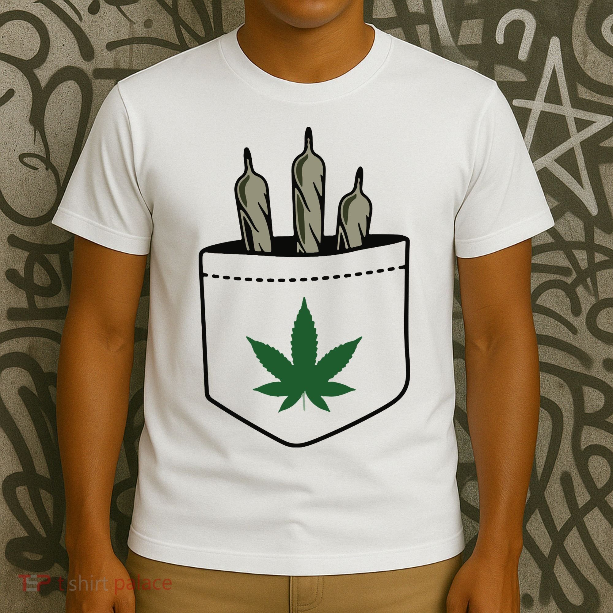 Marijuana Weed Cannabis Leaf Joint T-Shirt