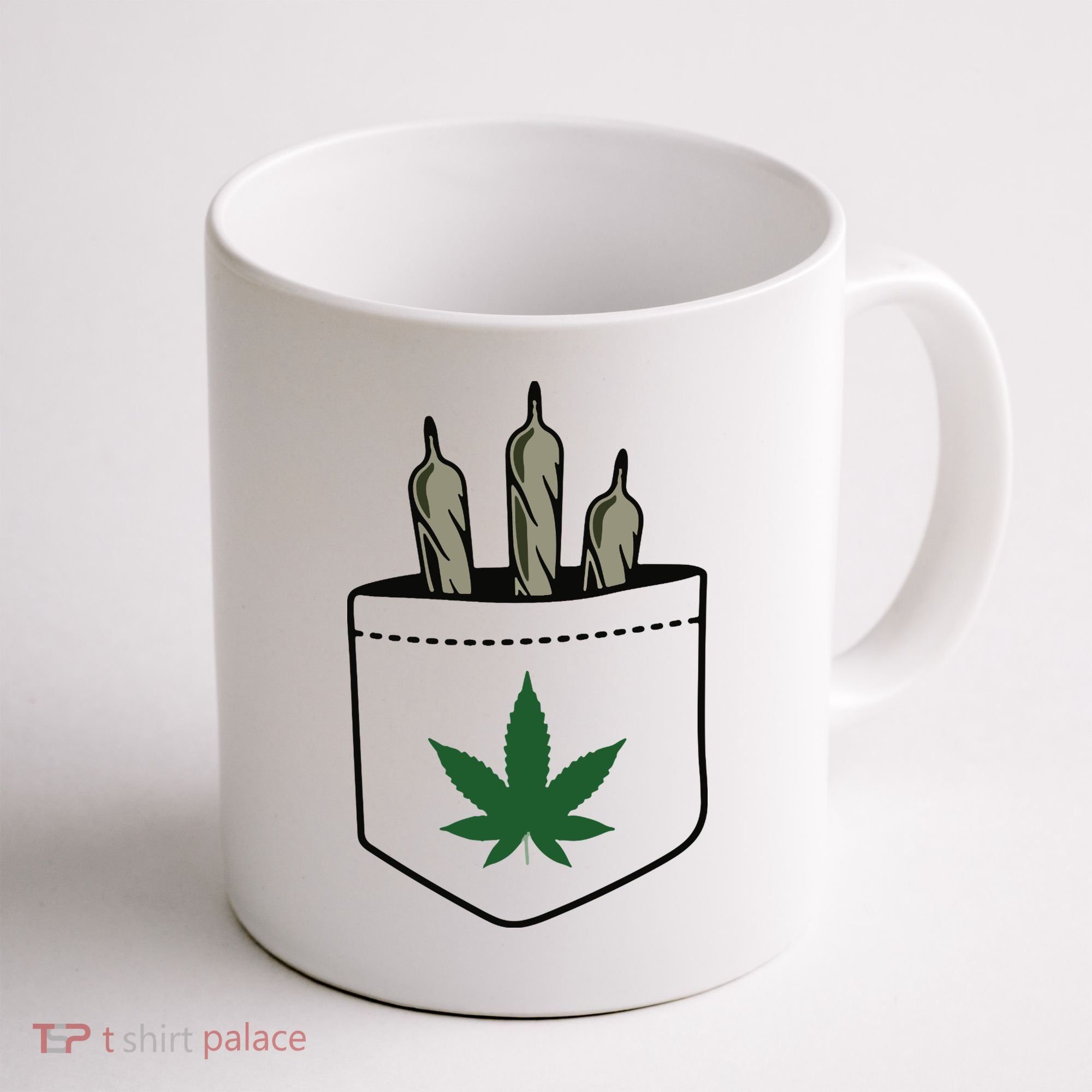 Marijuana Weed Cannabis Leaf Joint Coffee Mug