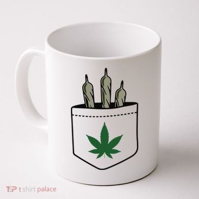 Marijuana Weed Cannabis Leaf Joint Coffee Mug