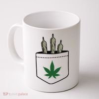 Marijuana Weed Cannabis Leaf Joint Coffee Mug thumb 0