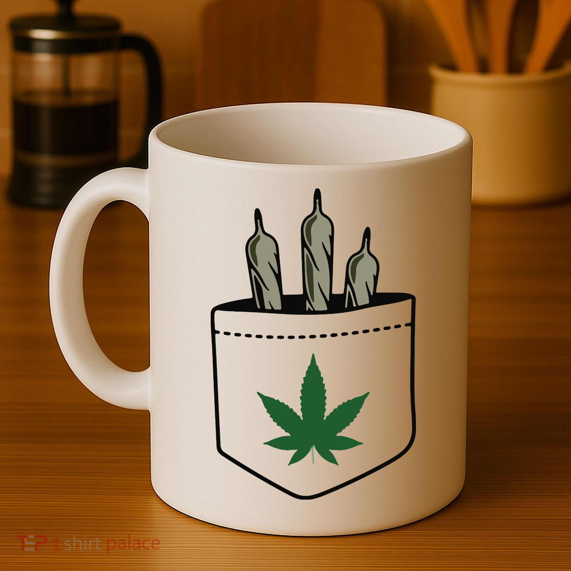 Marijuana Weed Cannabis Leaf Joint Coffee Mug
