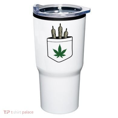 Marijuana Weed Cannabis Leaf Joint Tumbler