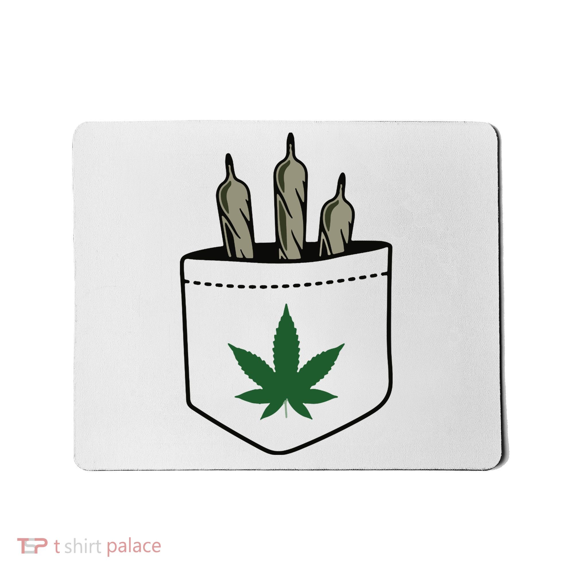 Marijuana Weed Cannabis Leaf Joint Mousepad