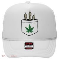 Marijuana Weed Cannabis Leaf Joint Hat thumb 0