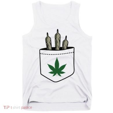 Marijuana Weed Cannabis Leaf Joint Tank Top