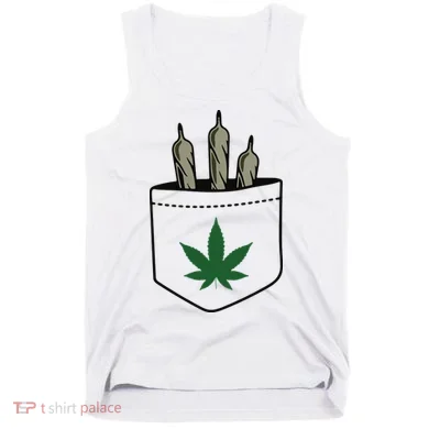 Marijuana Weed Cannabis Leaf Joint Tank Top