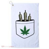 Marijuana Weed Cannabis Leaf Joint Golf Towel thumb 0