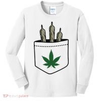 Marijuana Weed Cannabis Leaf Joint Kids Long Sleeve Shirt thumb 0