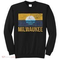 Milwaukee Wisconsin City Flag People's Flag Sunrise Lake Sweatshirt thumb 0