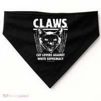 Majorhightide Wearing Claws Cat Lovers Against White Supremacy USA-Made Doggie Bandana thumb 0