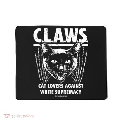 Majorhightide Wearing Claws Cat Lovers Against White Supremacy Mousepad