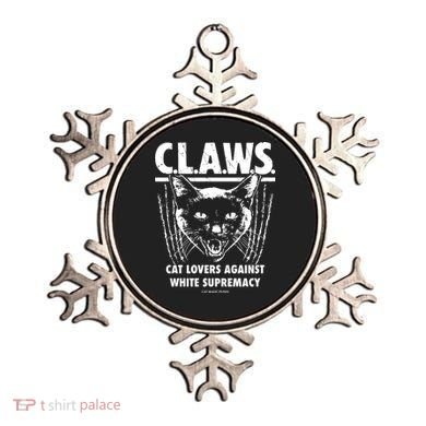 Majorhightide Wearing Claws Cat Lovers Against White Supremacy Ornament