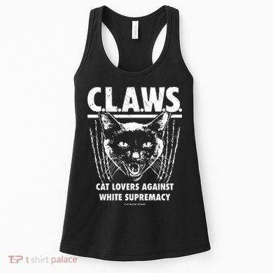 Majorhightide Wearing Claws Cat Lovers Against White Supremacy Women's Tank Top