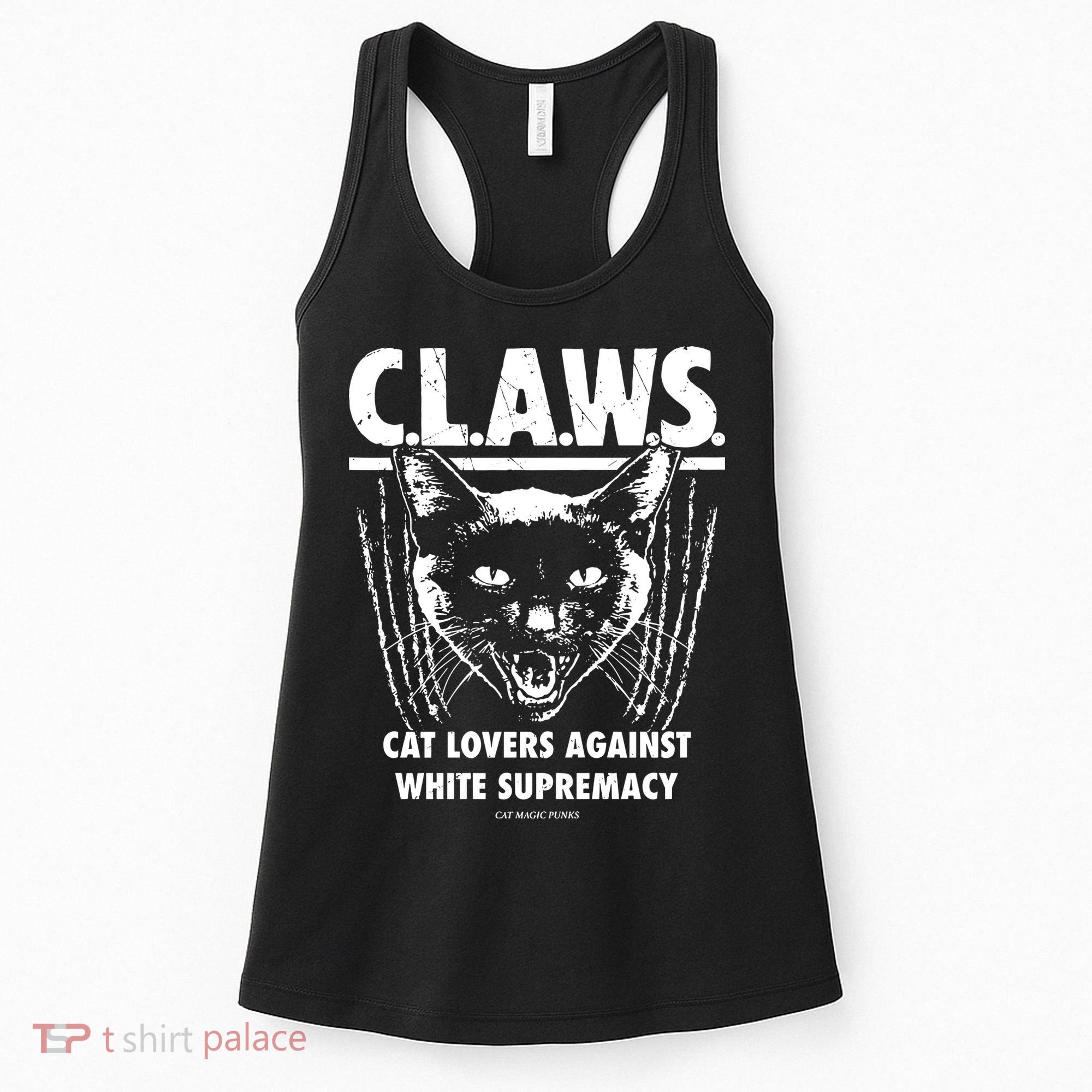 Majorhightide Wearing Claws Cat Lovers Against White Supremacy Women's Tank Top