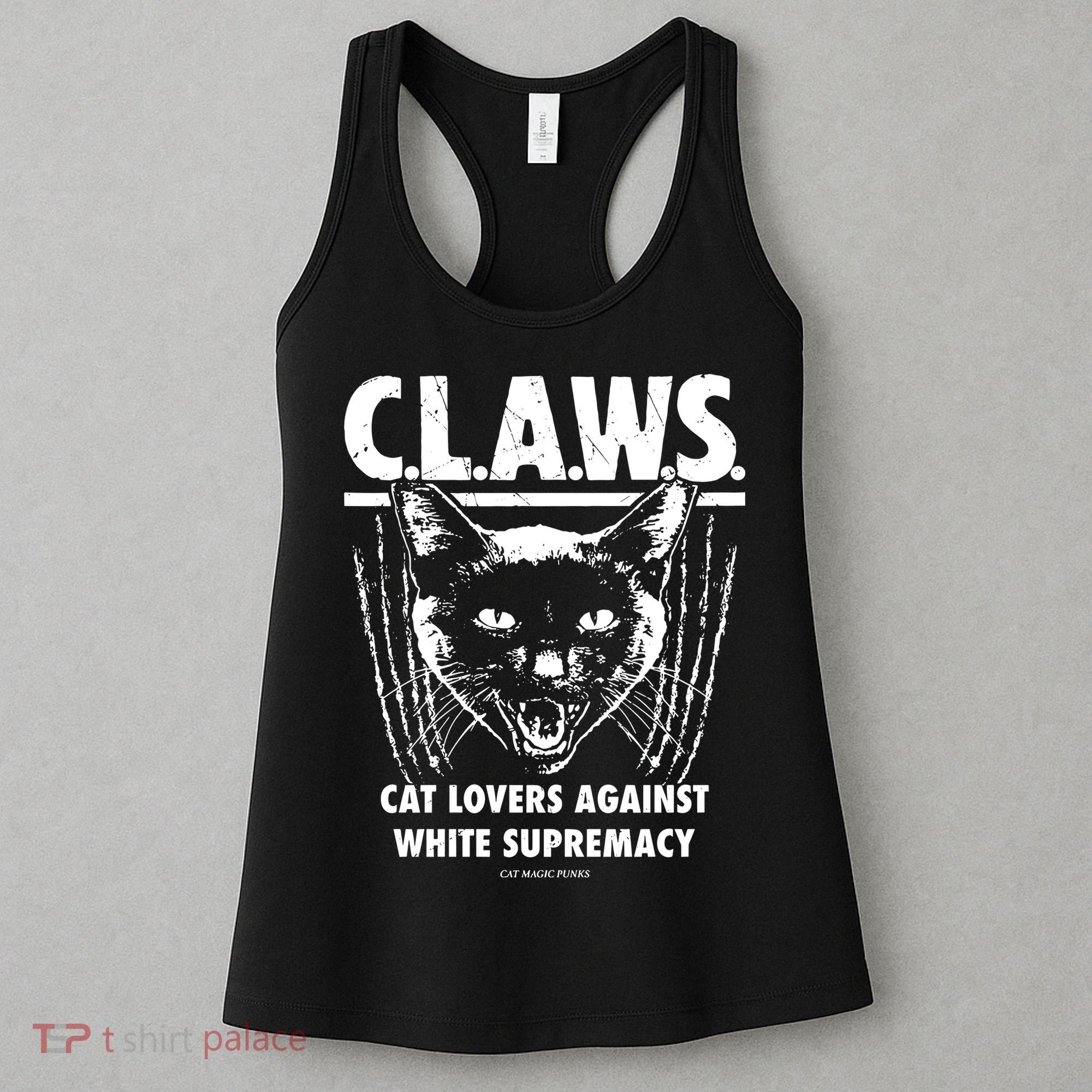 Majorhightide Wearing Claws Cat Lovers Against White Supremacy Women's Tank Top