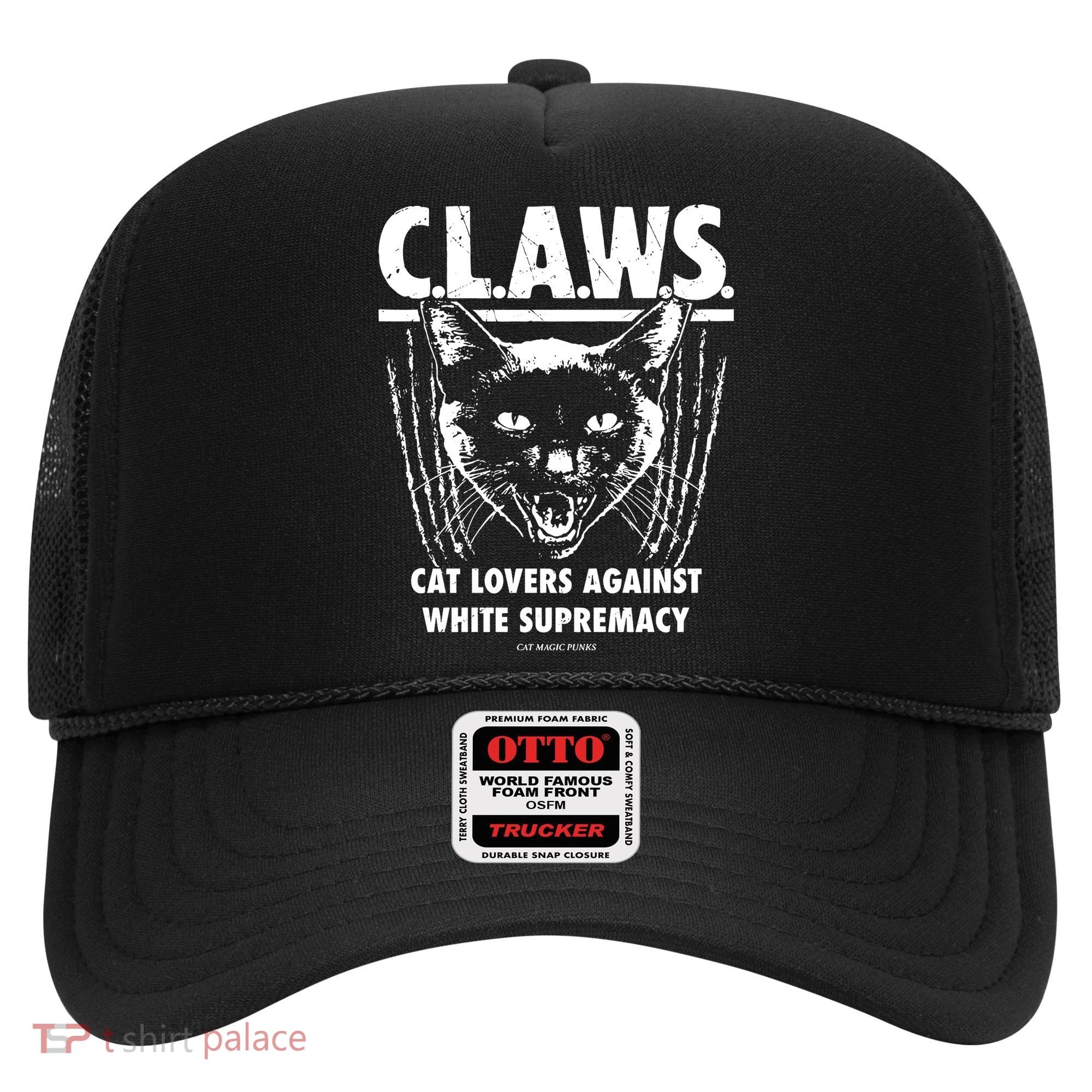 Majorhightide Wearing Claws Cat Lovers Against White Supremacy Hat