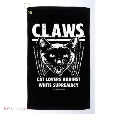 Majorhightide Wearing Claws Cat Lovers Against White Supremacy Golf Towel