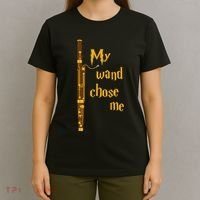 My Wand Chose Me Bassoon Player Bassoonist Musician T-Shirt thumb 4
