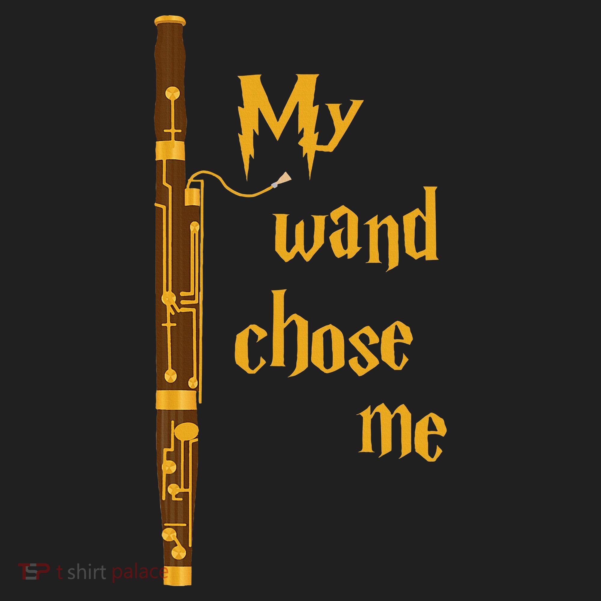 My Wand Chose Me Bassoon Player Bassoonist Musician Beanie