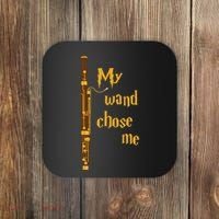 My Wand Chose Me Bassoon Player Bassoonist Musician Coaster thumb 0
