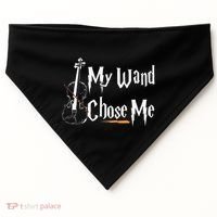 My Wand Chose Me Violin Player Violinist Classic Music Lover USA-Made Doggie Bandana thumb 0