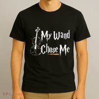 My Wand Chose Me Violin Player Violinist Classic Music Lover T-Shirt thumb 3