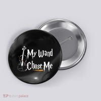 My Wand Chose Me Violin Player Violinist Classic Music Lover Button thumb 0