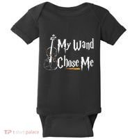 My Wand Chose Me Violin Player Violinist Classic Music Lover Baby Bodysuit thumb 0