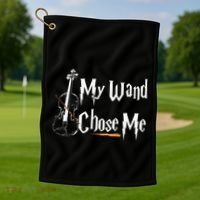 My Wand Chose Me Violin Player Violinist Classic Music Lover Golf Towel thumb 1