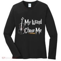 My Wand Chose Me Violin Player Violinist Classic Music Lover Women's Long Sleeve Shirt thumb 0