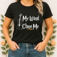 My Wand Chose Me Violin Player Violinist Classic Music Lover Women's T-Shirt thumb 2