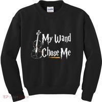 My Wand Chose Me Violin Player Violinist Classic Music Lover Kids Sweatshirt thumb 0