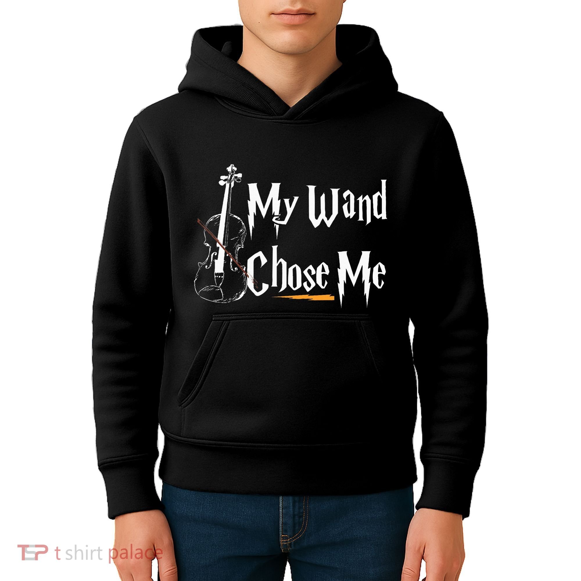 My Wand Chose Me Violin Player Violinist Classic Music Lover Kids Hoodie