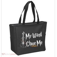 My Wand Chose Me Violin Player Violinist Classic Music Lover Tote Bag thumb 2