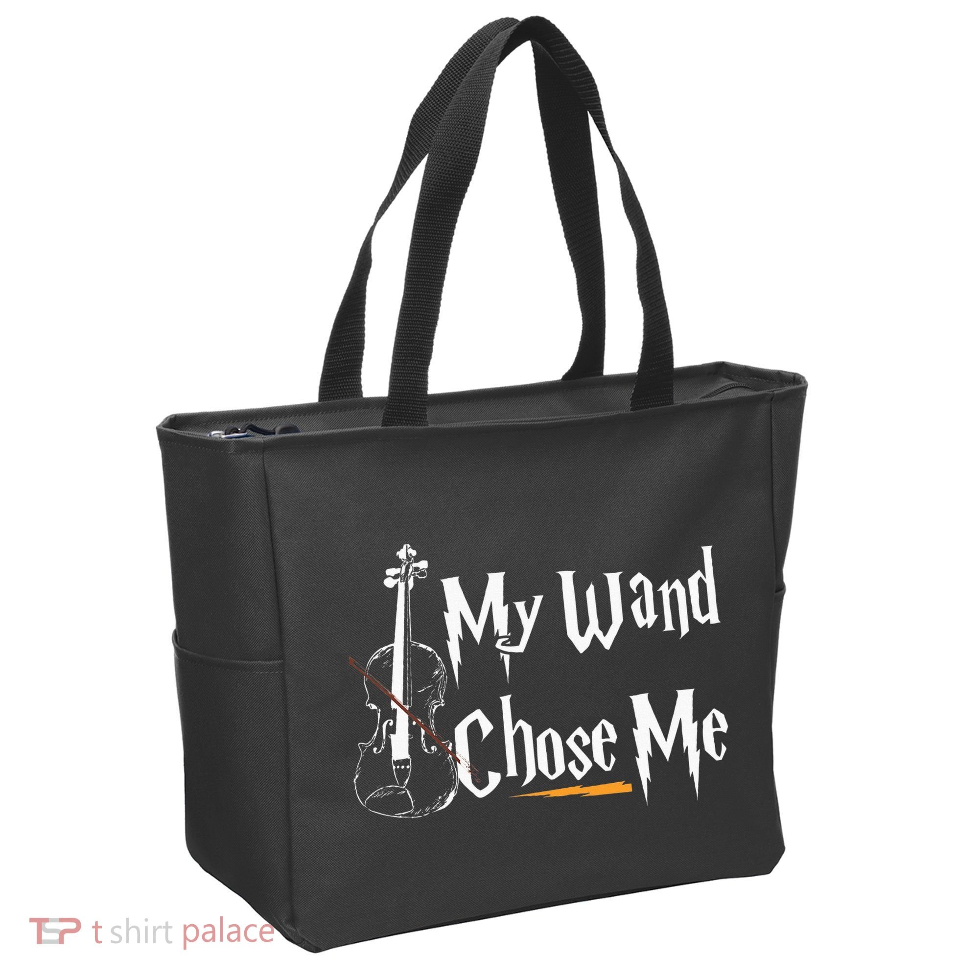 My Wand Chose Me Violin Player Violinist Classic Music Lover Tote Bag