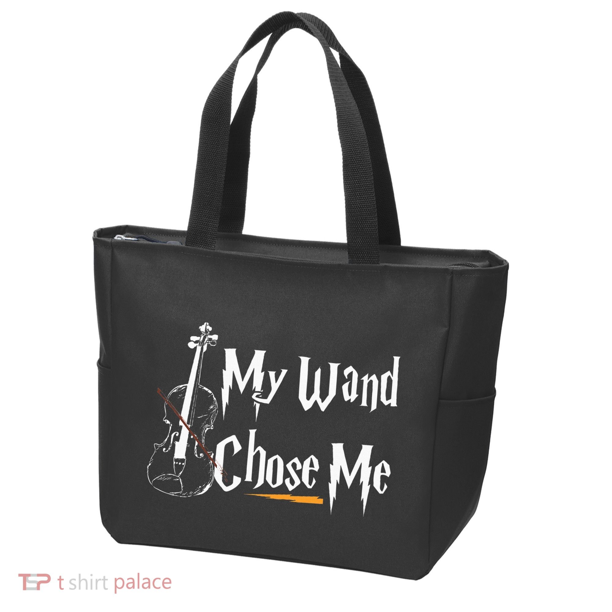 My Wand Chose Me Violin Player Violinist Classic Music Lover Tote Bag