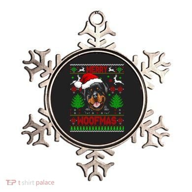 Merry Woofmas Christmas Santa Rottweiler Sweater Gift Ornament