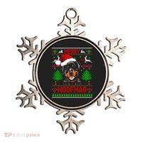 Merry Woofmas Christmas Santa Rottweiler Sweater Gift Ornament thumb 0