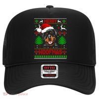 Merry Woofmas Christmas Santa Rottweiler Sweater Gift Hat thumb 0