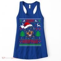 Merry Woofmas Christmas Santa Rottweiler Sweater Gift Women's Tank Top thumb 0