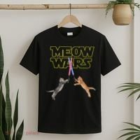 Meow Wars Cat Funny Gifts For Cats Lovers s T-Shirt thumb 2