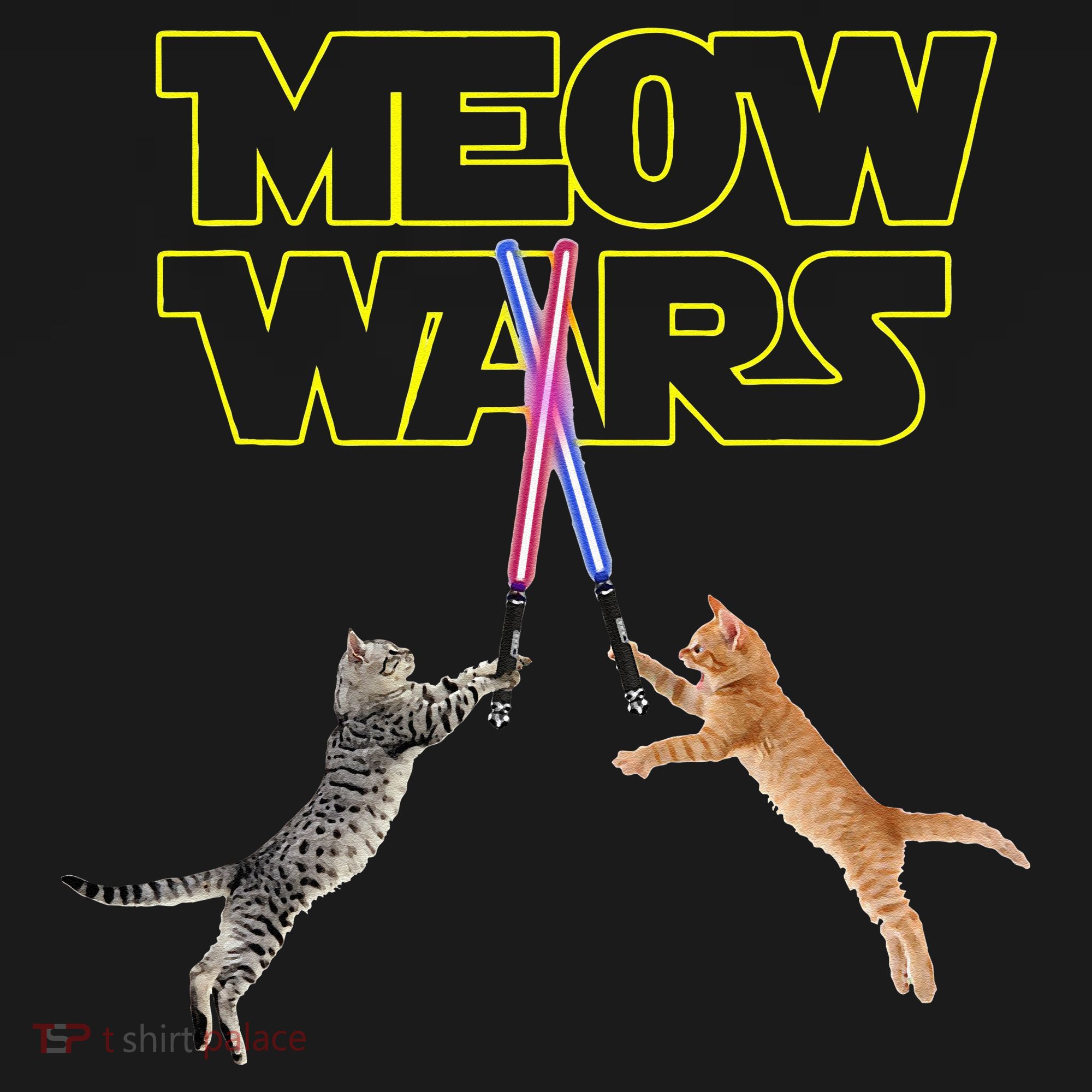Meow Wars Cat Funny Gifts For Cats Lovers s T-Shirt