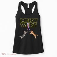 Meow Wars Cat Funny Gifts For Cats Lovers s Women's Tank Top thumb 0