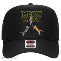 Meow Wars Cat Funny Gifts For Cats Lovers s Hat thumb 0