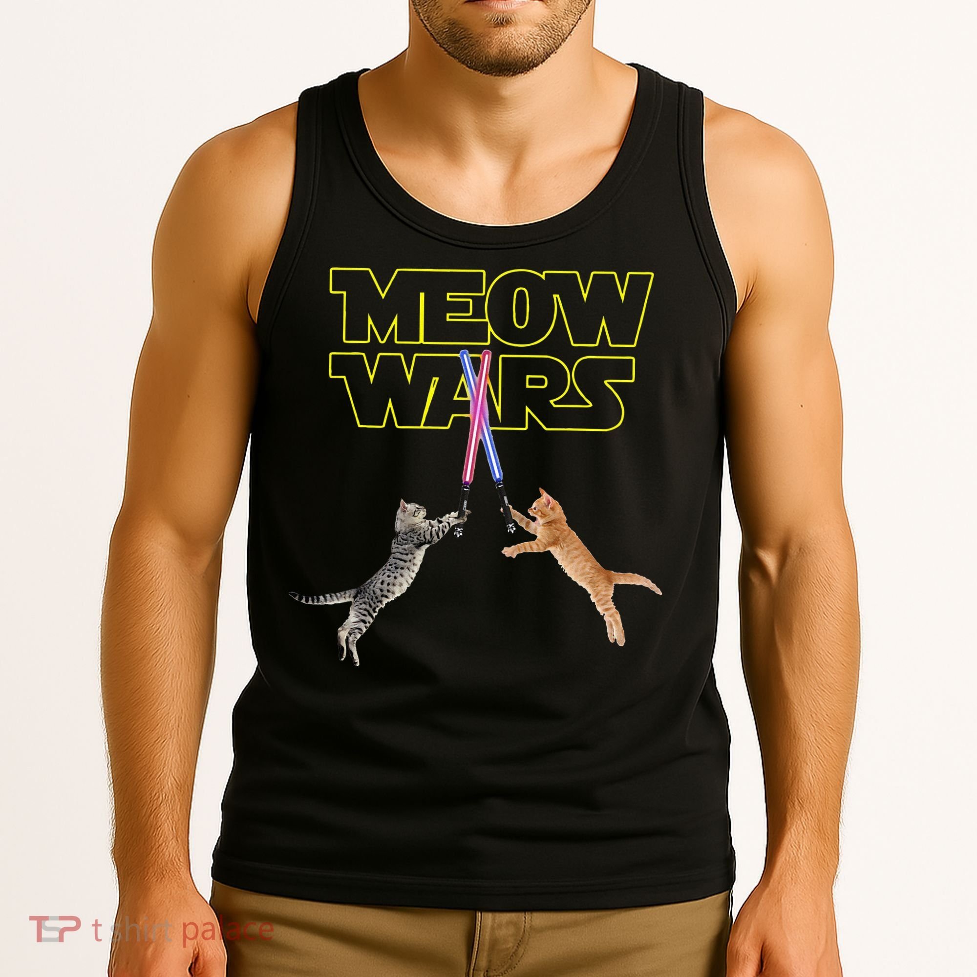 Meow Wars Cat Funny Gifts For Cats Lovers s Tank Top