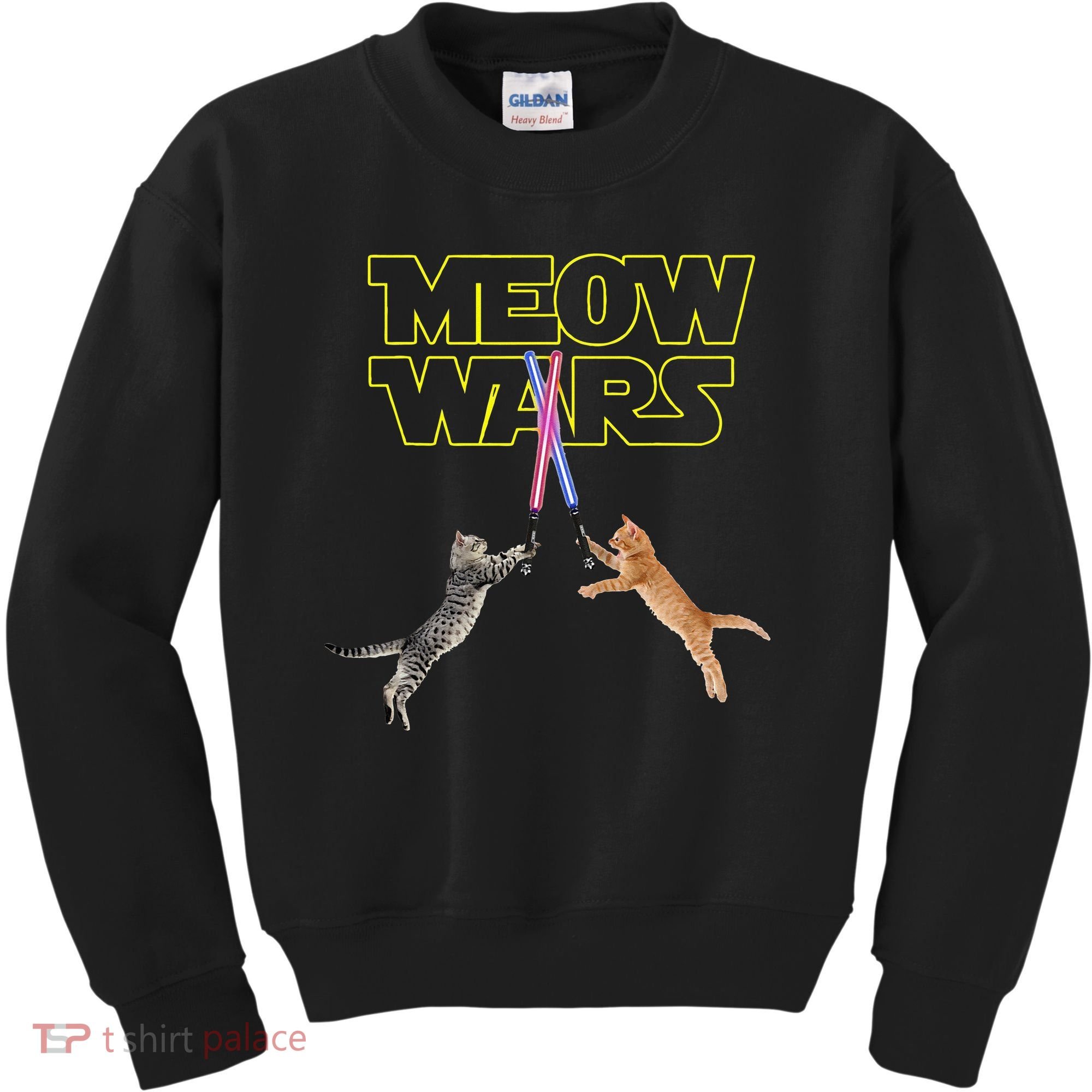Meow Wars Cat Funny Gifts For Cats Lovers s Kids Sweatshirt