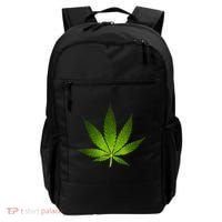Majestic Weed Cannabis Plant Leaf Silhouette Backpack thumb 0
