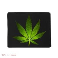 Majestic Weed Cannabis Plant Leaf Silhouette Mousepad thumb 0